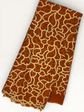 Embroidered Swiss Cotton Toub - Amber Interlace Gold Toub