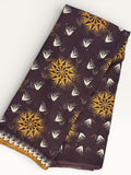 Embroidered Swiss Cotton Toub - Plum Vine Embroidered Toub