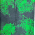 Silk Toub - Dark Green with Light Green Trees