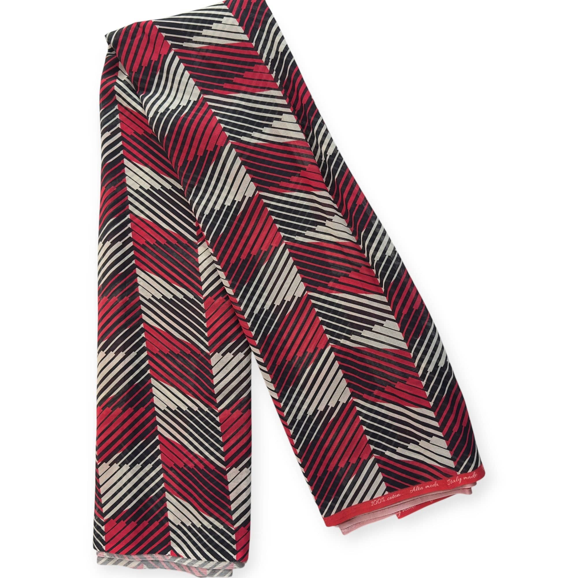 Alta Moda - Red, White and Black Lattice