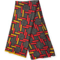 Alta Moda - Black Squares Braided Yellow and Red