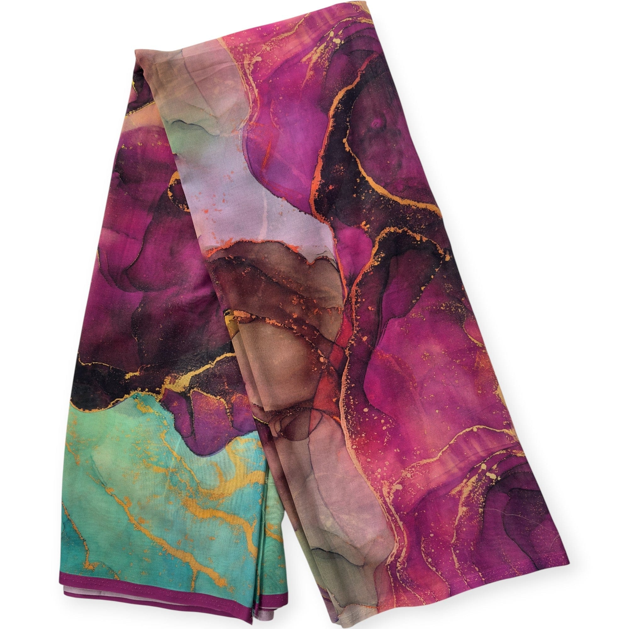 Alta Moda - Pink Teal Marbling