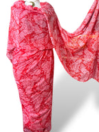 Cotton Blend Toub - Cut Out Roses