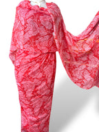 Cotton Blend Toub - Cut Out Roses