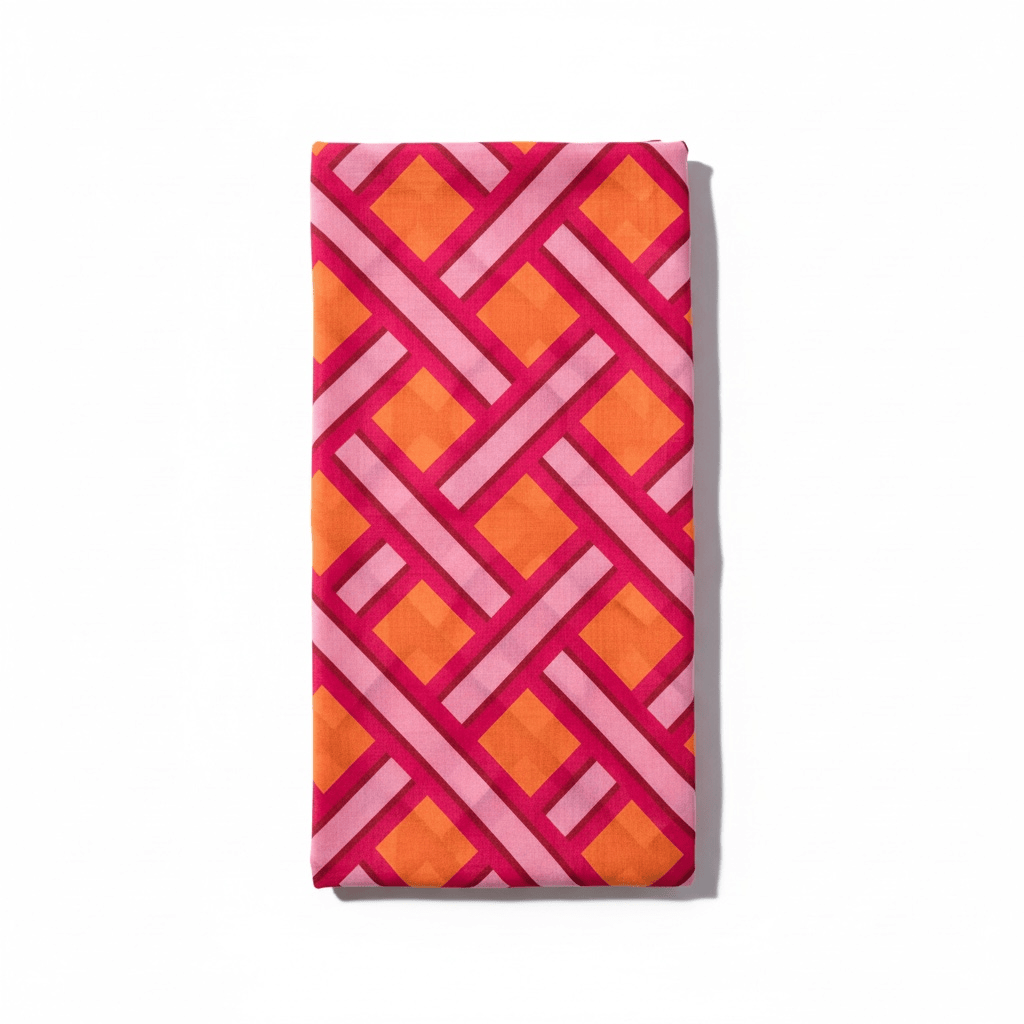 Alta Moda - Pink and Orange Geometric