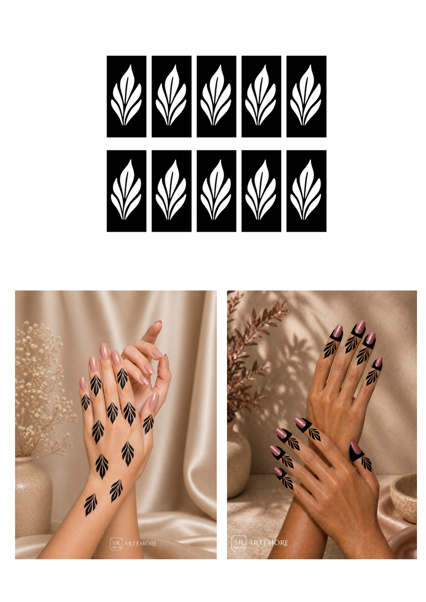 Henna Stickers - Fingers Multi-Pack (SR10)