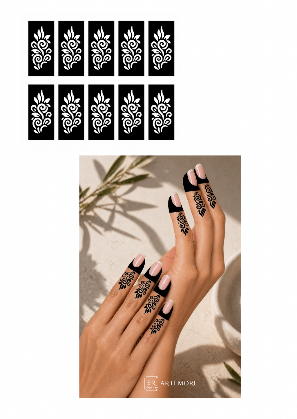 Henna Stickers - Fingers Multi-Pack (SR10)