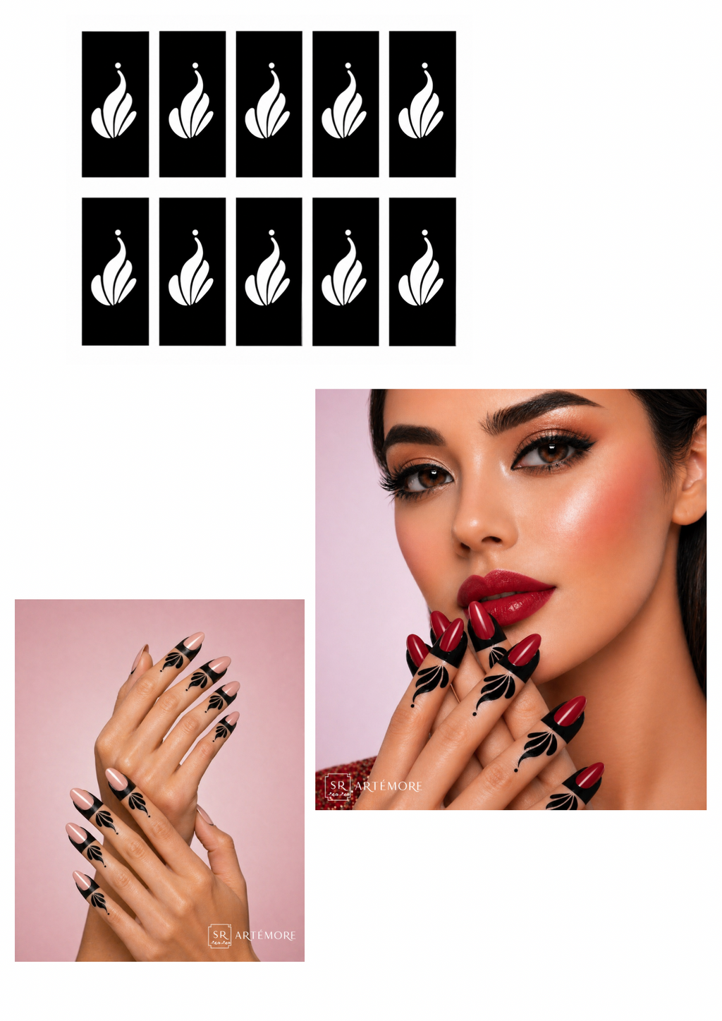 Henna Stickers - Fingers Multi-Pack (SR10)