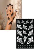 Henna Stickers - Leaf inspired motif (SR6)