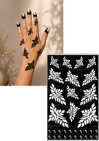Henna Stickers - Leaf inspired motif (SR6)