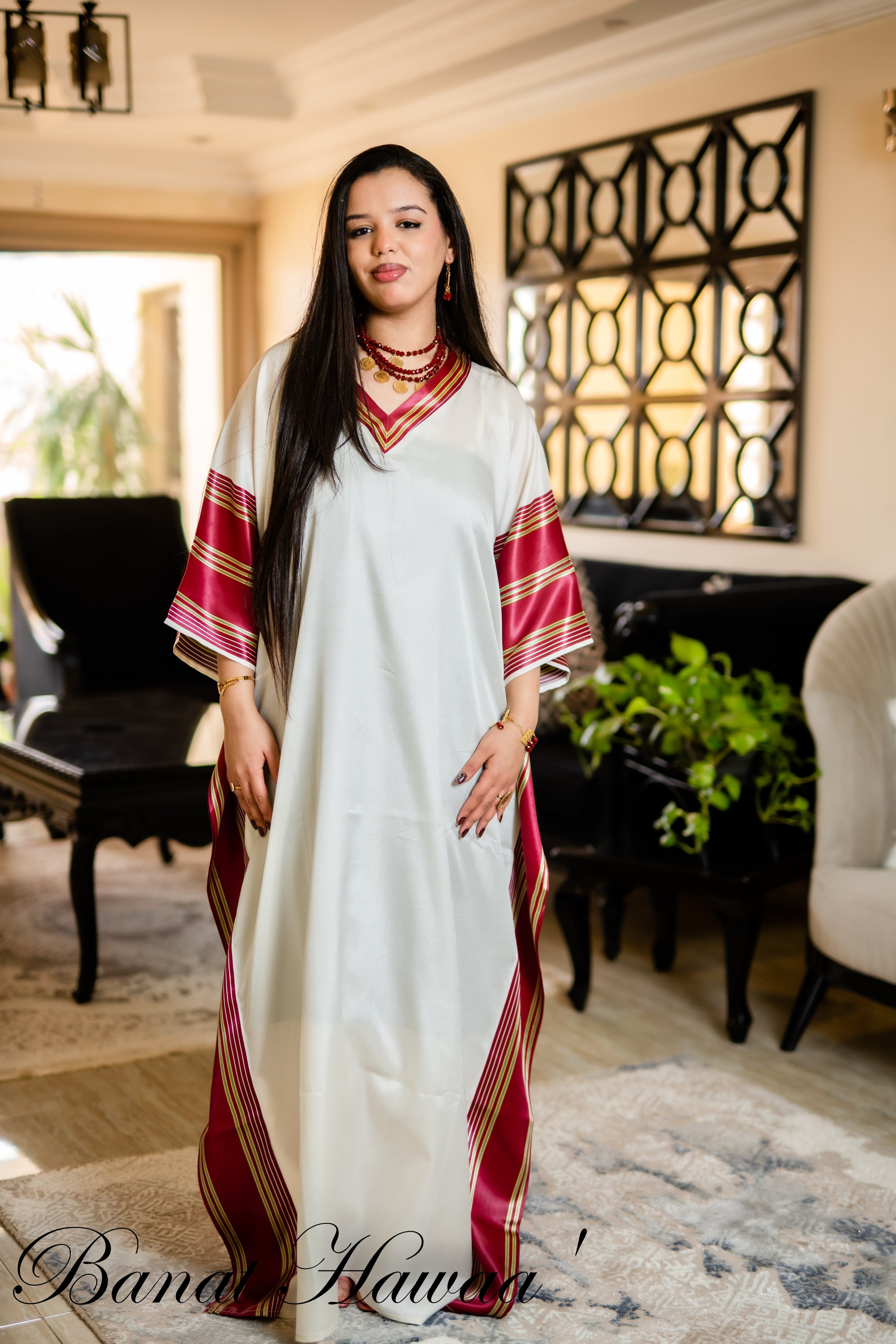 Farah Collection - V Neck Garmsees Kaftan