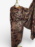 Foil Cotton Toub - Rose Gold Leopard Print