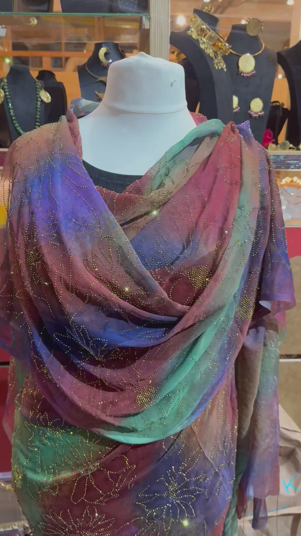 Crystal Chiffon/Silk - Autumn Tones Crystal