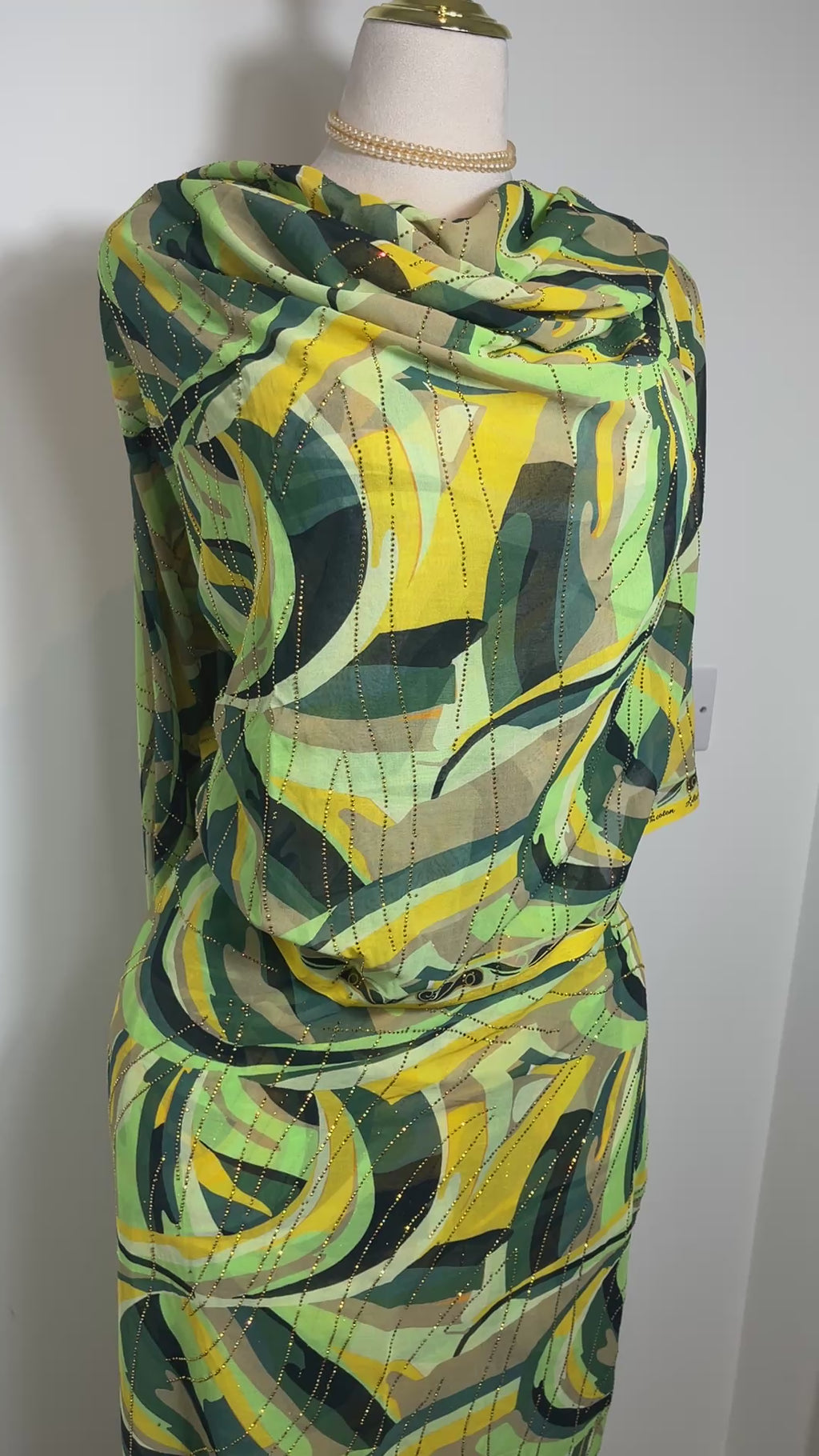 Crystal Alta Moda - Green Abstract